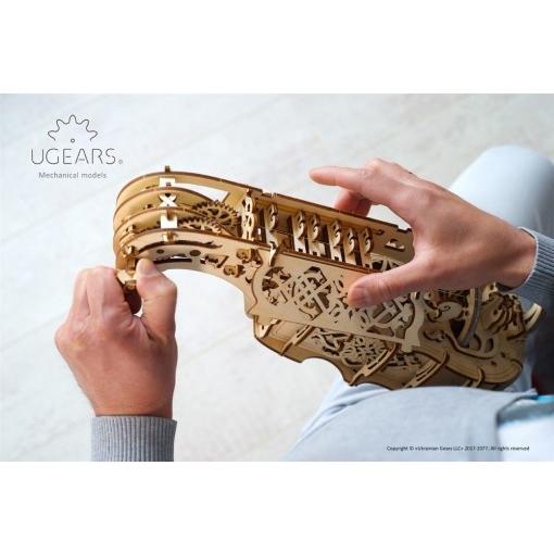 3dパズル UGEARS 木製 ハーディーガーディー  DIY パズル おもちゃ 知育 工作キット ユーギアーズ パズル 子供 父の日 プレゼント ギフト 60代 70代 80代の画像
