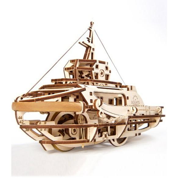 Ugears タグボート 70078 Tugboat 木製 ブロック DIY パズル 組立