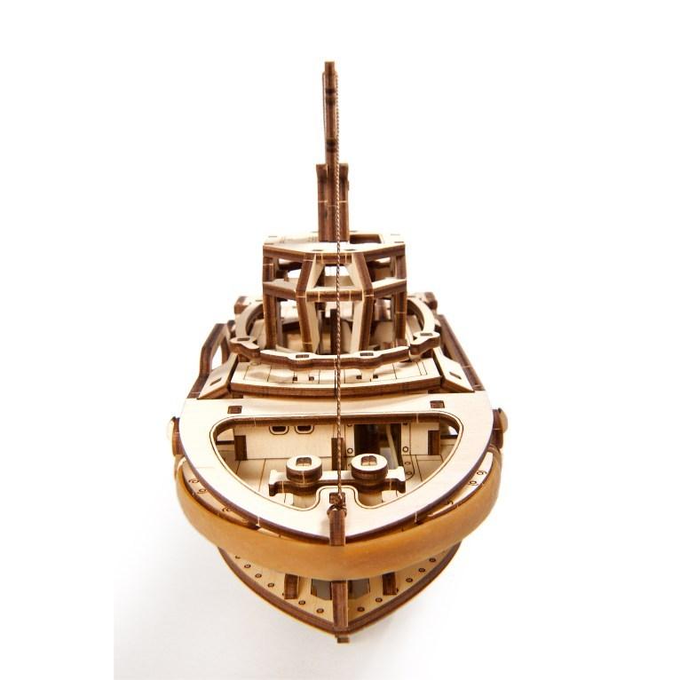 Ugears タグボート 70078 Tugboat 木製 ブロック DIY パズル 組立