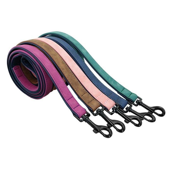 犬 リード(単品) PUレザー SM〜L 2サイズおしゃれ 迷子札首輪(別売