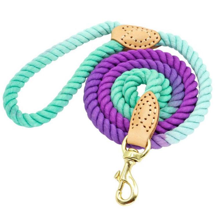 犬 リード ロープ 手作り ハンドメイド 自然素材 低アレルギー性 天然コットン 綿 本革 リアルレザー ゴールド 丈夫 かわいい おしゃれ 小型犬 中型犬 大型犬 Pe Grace Yahoo 店 通販 Yahoo ショッピング