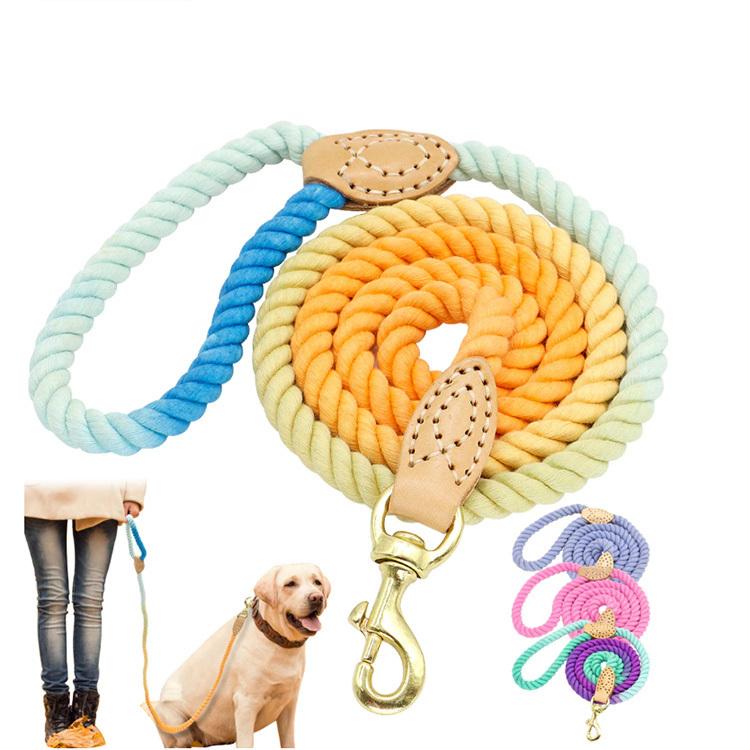 犬 リード ロープ 手作り ハンドメイド 自然素材 低アレルギー性 天然