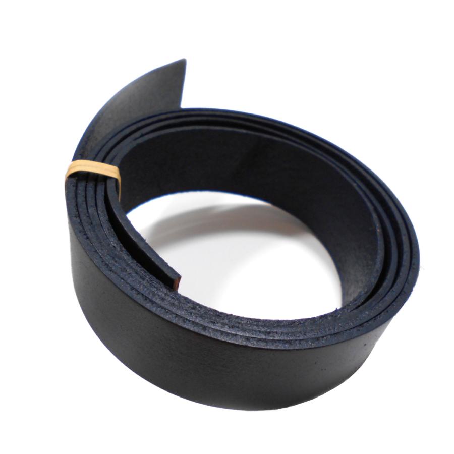 レザークラフト 革テープ 平テープ 25mm ネイビー 100cm 切り売り 本革