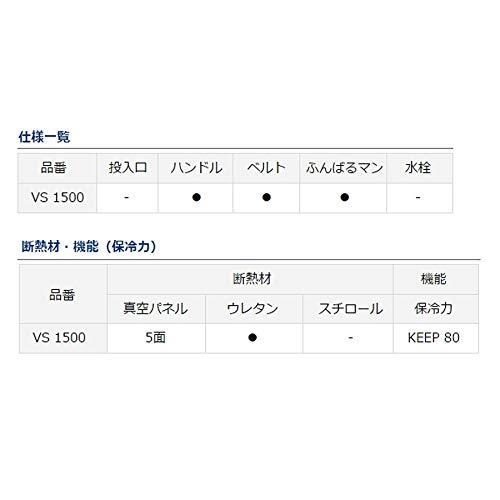 ダイワ(DAIWA) クーラーボックス クールラインα VS1500 ゴールド 釣り 小型 15リットル ゴールド 15L cm 500mlペットボトル