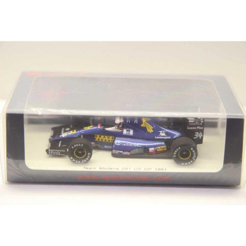 スパークモデル 1/43 チーム・モデナF1 ランボルギーニ 291 US GP 1991年 USGP ニコラ・ラリーニ 48/B0000