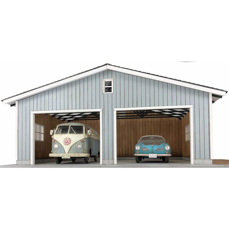 最新入荷 コバアニ模型工房 1/24 スウィートスタイル ガレージライフシリーズ 2カーガレージ 木製組み立てキット SS-039
