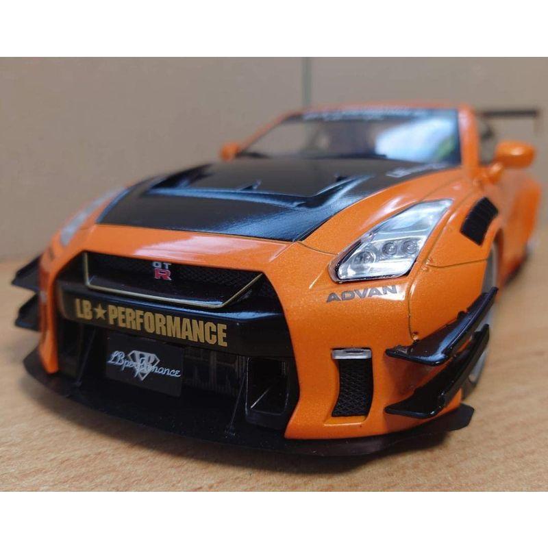 1/18 日産 R35 GT-R リバティーウォーク オレンジ LB☆WORKS