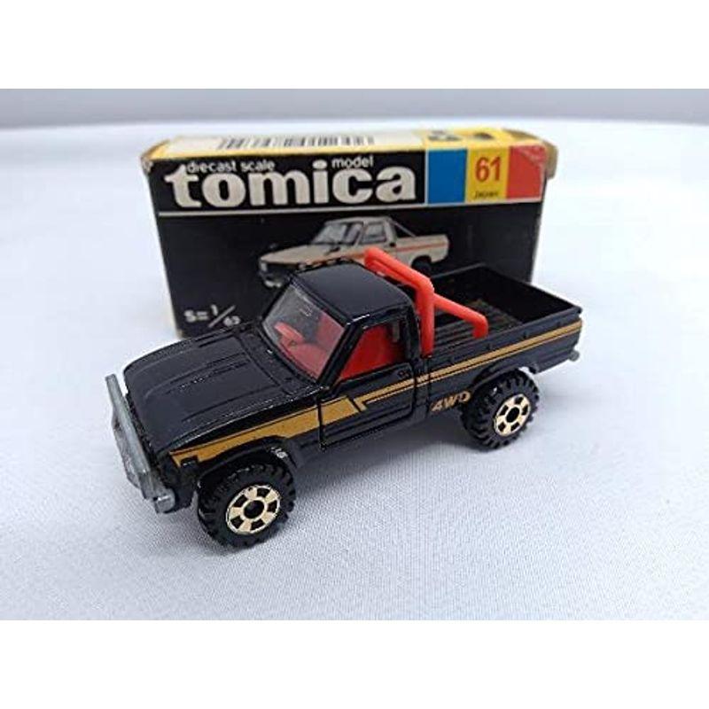 トミカ No.61 ミニカー ハイラックス 4WD 黒×金ライン シート:赤 14AGo 