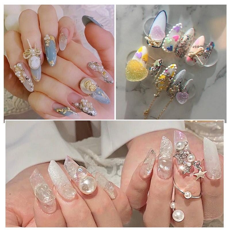 ネイルジュエリー ネイルパーツ ビジュー デコパーツ セット 福袋 カメオ パール リボン 蝶々 星 スター 流れ星 揺れる ホワイト Aea61 Aea61 ライバルはデパートgracefulsmile 通販 Yahoo ショッピング
