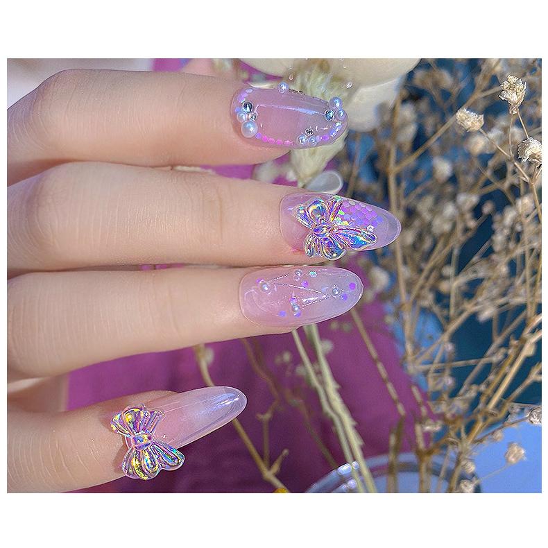 ネイルジュエリー ネイルパーツ ビジュー デコパーツ セット 福袋 リボン 花 フラワー 蝶々 バタフライ クリア オーロラ ピンク美容 メイク Aea64 Aea64 ライバルはデパートgracefulsmile 通販 Yahoo ショッピング