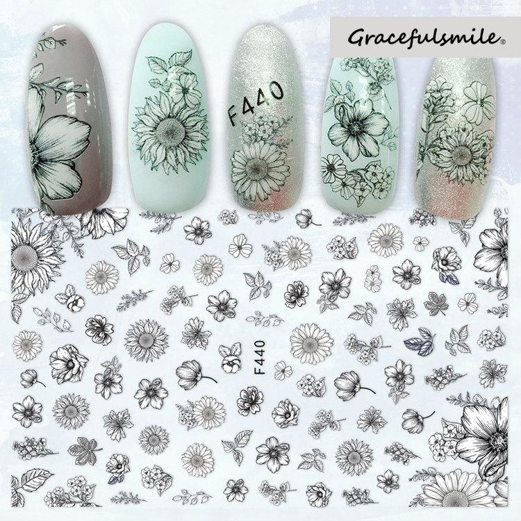 ネイルシール デコパーツ セット 福袋 セルフネイル シール 花 フラワー イラスト風 押し花風 トライアングル ライン ブルー Aeb18 Aeb18 ライバルはデパートgracefulsmile 通販 Yahoo ショッピング