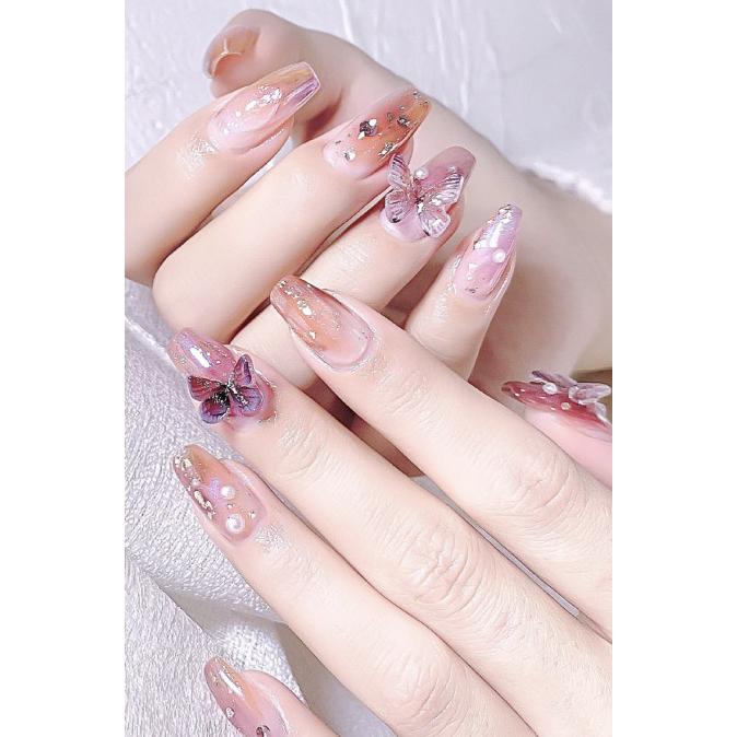 ネイル ネイルシール パーツ デコパーツ セルフネイル 春ネイル 蝶々 バタフライ アクリルストーン グラデーションカラー お出かけファッション Ahx07 Ahx07 ライバルはデパートgracefulsmile 通販 Yahoo ショッピング