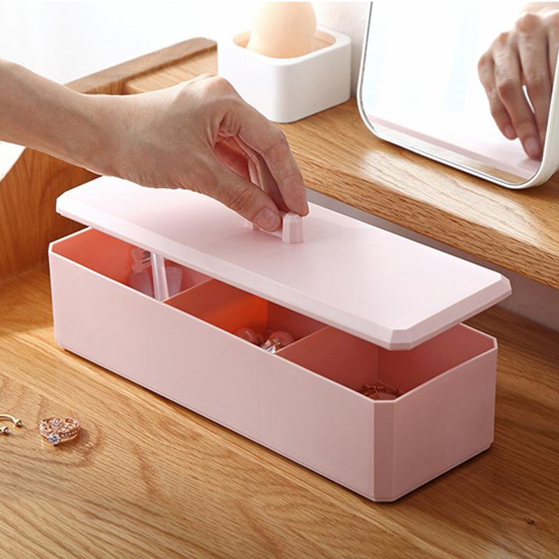 メイクボックス メイク収納 メイク用品 収納ケース スクエア 長方形 蓋つき スキンケア収納 コンパクト シンプル ピンク ホワイト モノトーン Aia Aia ライバルはデパートgracefulsmile 通販 Yahoo ショッピング