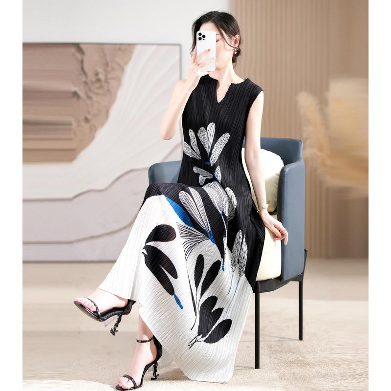 ポイントup中】ワンピース ノースリーブ ロング丈 夏 レディース  