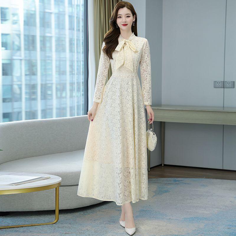 数量限定 特売 ドレス 春夏 花柄レース 長袖 総レース 透け感 ウエスト切り替え ロング丈ワンピ ピンク ブラック 胸元リボン 食事会 Eie40 Eie40 ライバルはデパートgracefulsmile 通販 Yahoo ショッピング 好評 Www Ladislexia Net