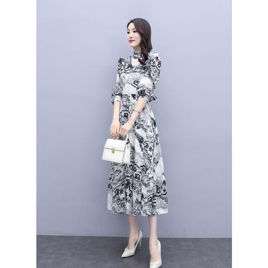 超激安 ワンピース プリント柄 Aライン ウエストシェイプ 袖ボタン セレブスタイル 大人 美人 ミセス 女子会 女子旅 ドライブ お出かけファッション 定番 Eis78 人気再入荷 Kpiss Fm