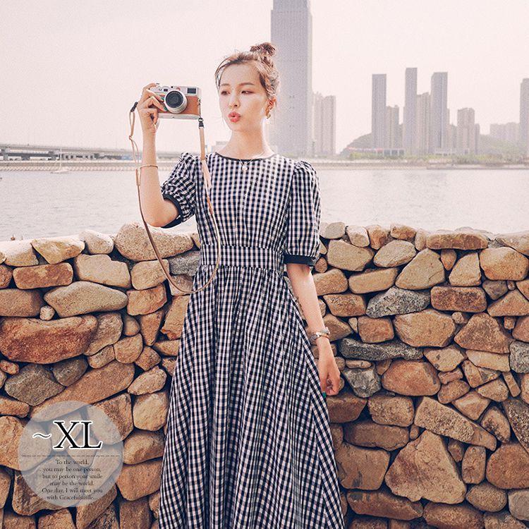 激安の ワンピース チェック柄 ラウンドネック パフスリーブ ウエストマーク ハイウエスト ロングワンピ 白黒 レトロ ふんわり お出かけ 可愛い 美人 Eka66 Eka66 ライバルはデパートgracefulsmile 通販 Yahoo ショッピング 売り切れ必至 Www Doctor Plan Com