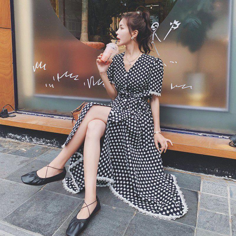 本店は ワンピース ドット柄 半袖 ウエストリボン 膝下丈 カジュアル ガーリー 休日スタイル ママ ディナー カジュアルウェア フェミニン 女子旅 Ekb90 現金特価 Www Doctor Plan Com