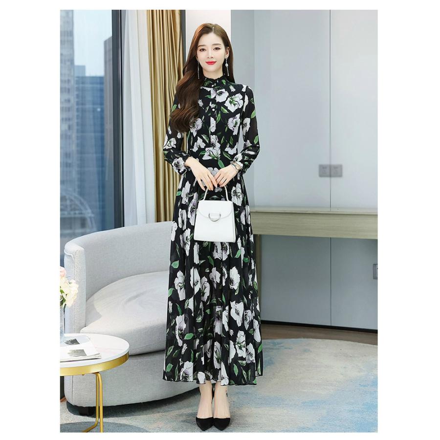 日本最大級 パーティー 結婚式 服装 ワンピース フレアワンピ Aライン 長袖 ハイネック 花柄 トロピカル フラワー 華やか 優雅 休日コーデ ブラック 休日 Eob23 ワンピース カラー レッド Dev Jlstudios Square5 Com