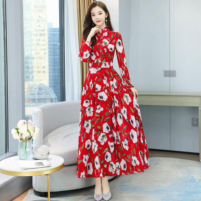 日本最大級 パーティー 結婚式 服装 ワンピース フレアワンピ Aライン 長袖 ハイネック 花柄 トロピカル フラワー 華やか 優雅 休日コーデ ブラック 休日 Eob23 ワンピース カラー レッド Dev Jlstudios Square5 Com