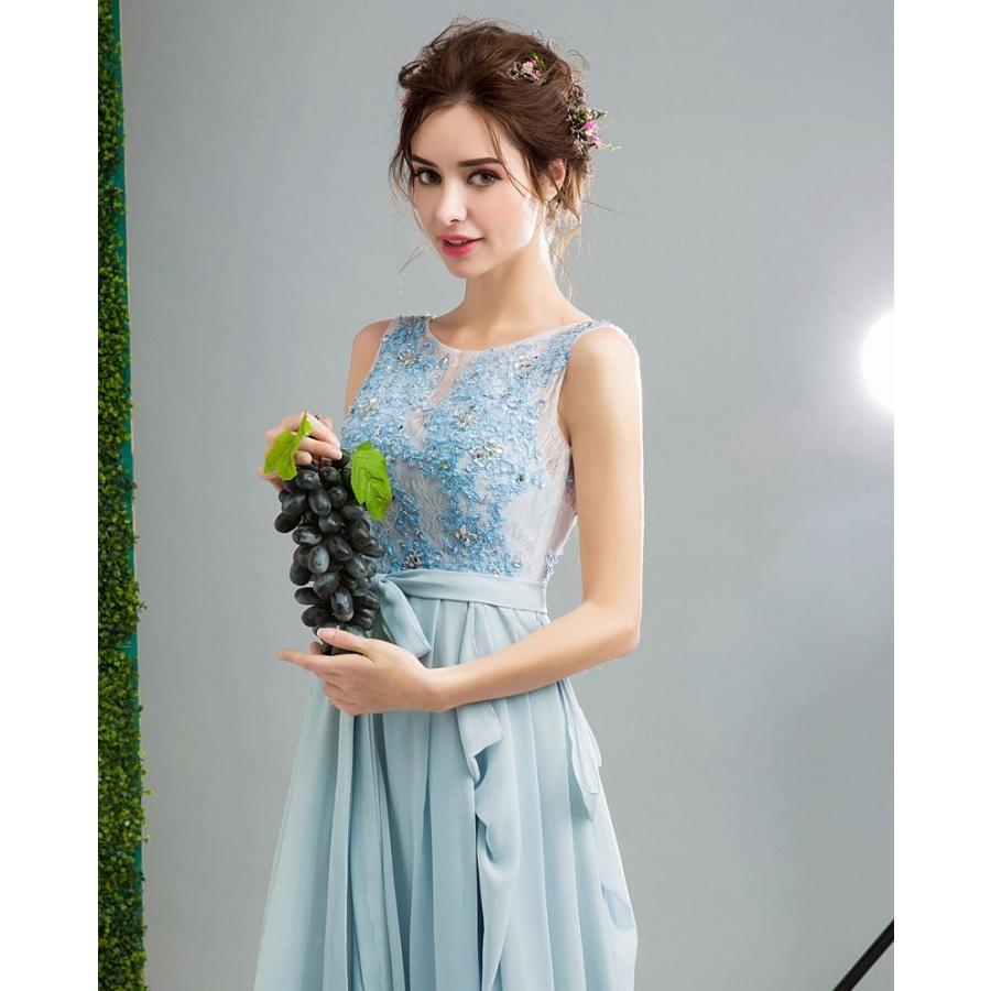ロングドレス 演奏会 結婚式 母親 結婚式 大きいサイズ ワンピース 水色 花嫁 レース ビジュー ゴージャス ステージドレス 二次会 Hhab29 Hhab29 ライバルはデパートgracefulsmile 通販 Yahoo ショッピング