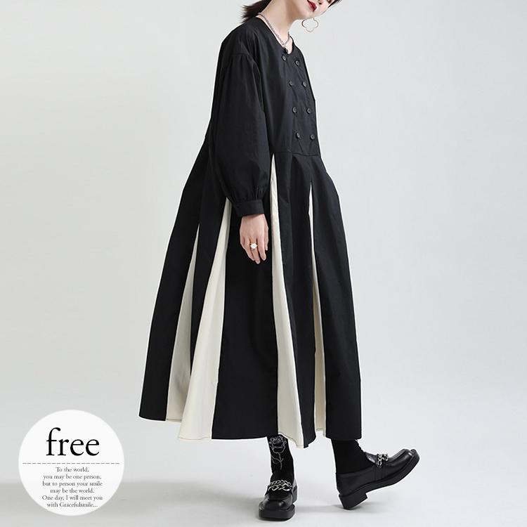 ワンピース レディース 長袖 シャツ シャツワンピ ロング丈 モノトーン お洒落 個性的 動きやすい ブラック 美人 休日 お出かけ リラックス 魅力的 Oit05 Oit05 ライバルはデパートgracefulsmile 通販 Yahoo ショッピング