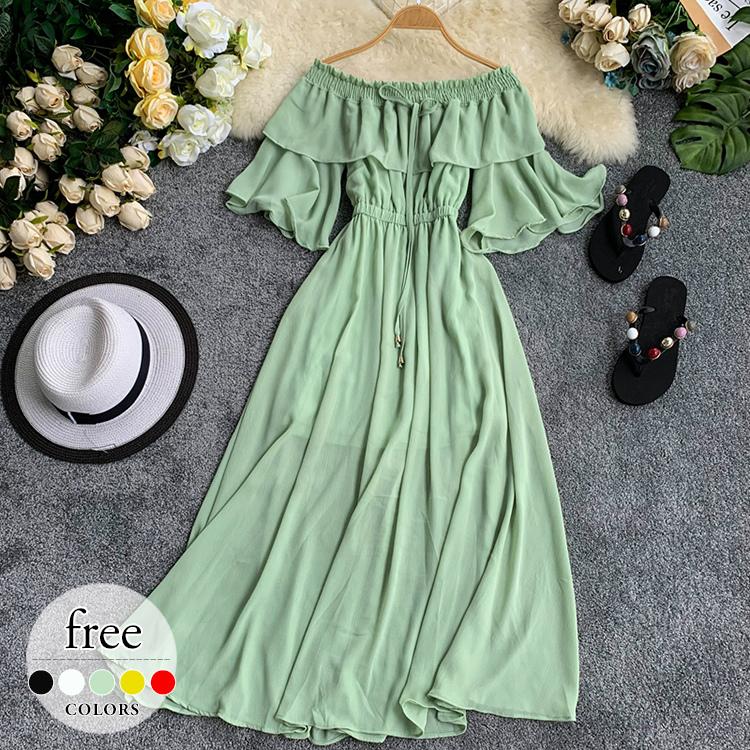 顔料 感謝 カレンダー ワンピース フレア 膝 丈 Ixchel Jp