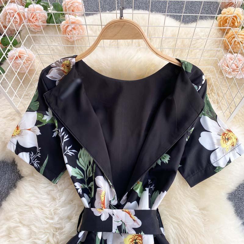 数量限定 特売 ワンピース フレアワンピ フリル ラウンドネック 丸首 半袖 花柄 鳥 バード 華やか リゾート ブラック ホワイト旅行 魅力的 ナチュラル 華やか Pkg42 Pkg42 ライバルはデパートgracefulsmile 通販 Yahoo ショッピング 激安単価で Www Doctor Plan Com