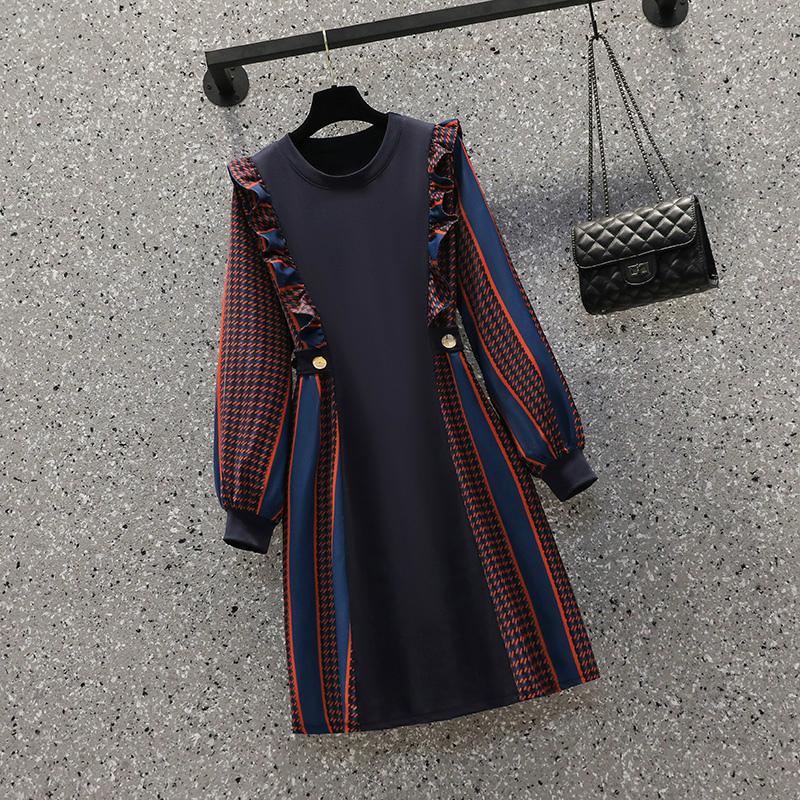 パーティー 結婚式 服装 ワンピース ワンピ ミニワンピース ミニワンピ 膝上丈 フリル 長袖 丸首 ラウンドネック クラシカル 個性的 リラックス Pme76 Pme76 ライバルはデパートgracefulsmile 通販 Yahoo ショッピング