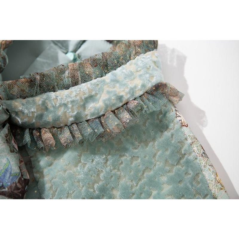 豪華 ワンピース 総柄 裾フリル ポッケ 胸元リボン ロマンティック 甘め フォトジェニック デート ホテル クルージング お出かけファッション Rcr53 Rcr53 ライバルはデパートgracefulsmile 通販 Yahoo ショッピング 超人気 Universusmedia Com