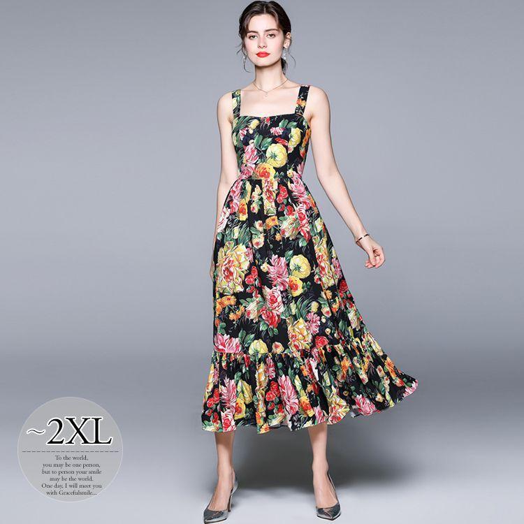 激安特価 ワンピース フレアワンピ 花柄 ウエスト切替 ファスナー ロングワンピース 絵画風 甘め 可愛い ゴージャス 美人 ドライブ 大人 Wex32 Wex32 ライバルはデパートgracefulsmile 通販 Yahoo ショッピング 超特価激安 Www Doctor Plan Com