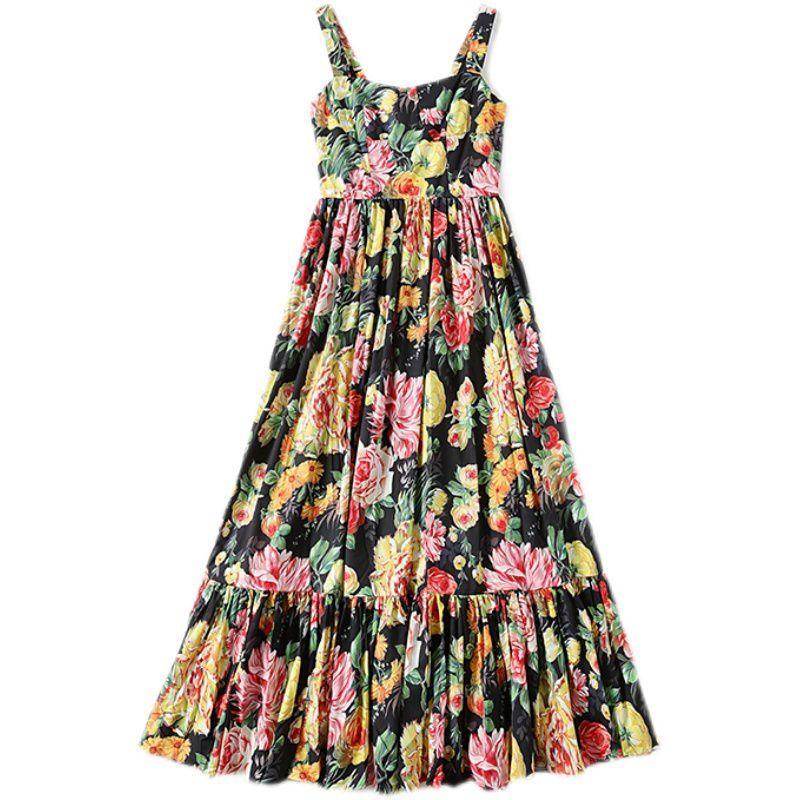 ワンピース フレアワンピ 花柄 ウエスト切替 ファスナー ロングワンピース 絵画風 甘め 可愛い ゴージャス 美人 ドライブ 大人 Wex32 Wex32 ライバルはデパートgracefulsmile 通販 Yahoo ショッピング