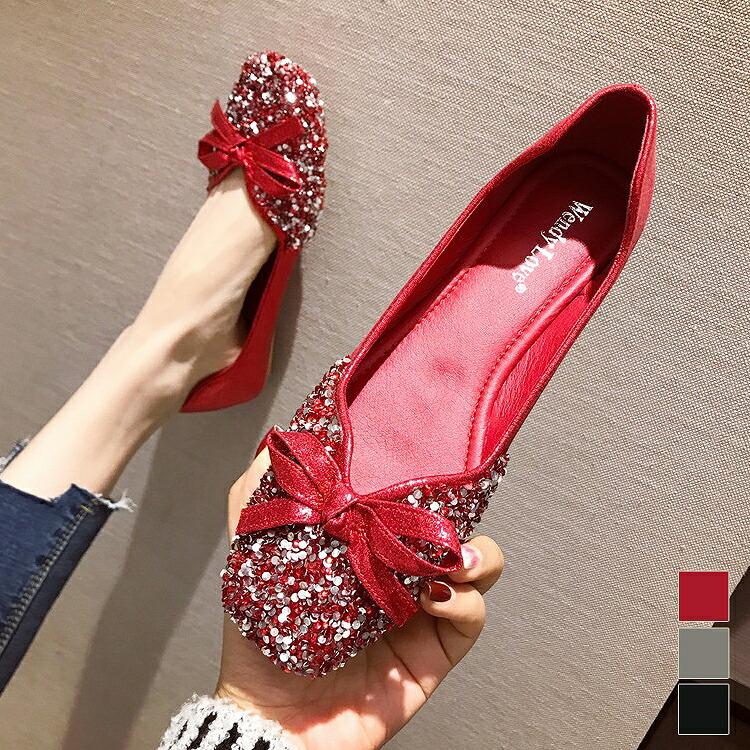 フラットシューズ パンプス 靴 シューズ レディース ぺたんこ ブラック レッド シルバー リボン グリッター ラメ キラキラ バレエシューズ パーティー Zat79 Zat79 ライバルはデパートgracefulsmile 通販 Yahoo ショッピング