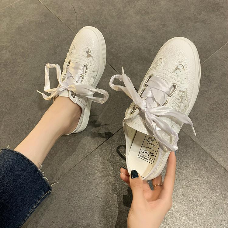 シューズ スニーカー スリッポン スパンコール ワンカラー カジュアルコーデ リボン 可愛い 透け感 楽ちん ガーリー ホワイトレディース おしゃれ Zbt81 Zbt81 ライバルはデパートgracefulsmile 通販 Yahoo ショッピング