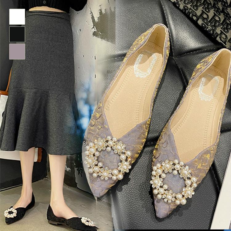 フラットシューズ バレエシューズ ぺたんこシューズ レディース ビーズ かわいい オシャレ 綺麗 ホワイト ブルー 女子会 休日 モダン お出かけ Zeb84 Zeb84 ライバルはデパートgracefulsmile 通販 Yahoo ショッピング