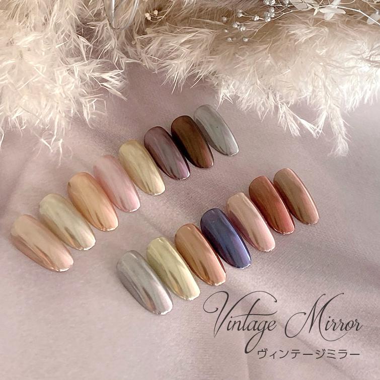 mirage カラーパウダー ネイルアート用パウダーセット 多色 64個