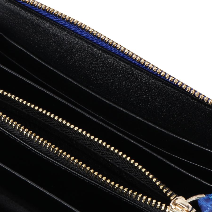 クロコダイル本革 シャイニング ブルー 長財布 メンズ レディース兼用