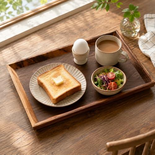 MiniMood 木製トレー お盆40.5*30.5cm 南米胡桃木 おしゃれ 大きめ