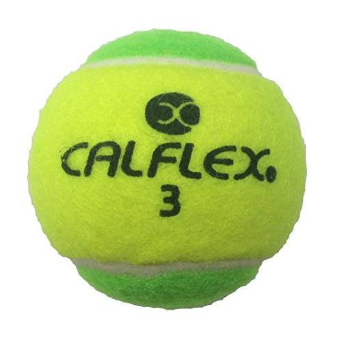 サクライ貿易(SAKURAI) CALFLEX(カルフレックス) テニス 硬式 ボール ステージ1 イエローxグリーン 2球入りLB-1
