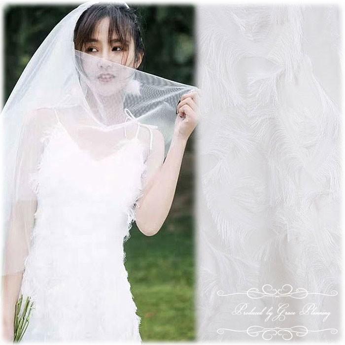 ウェディングドレス 二次会 白 ミモレ丈 アンクル丈 フェザーモチーフ ウエディングドレス Weddingdress 花嫁ドレス Gcd Gcd グレースシトラスys 通販 Yahoo ショッピング