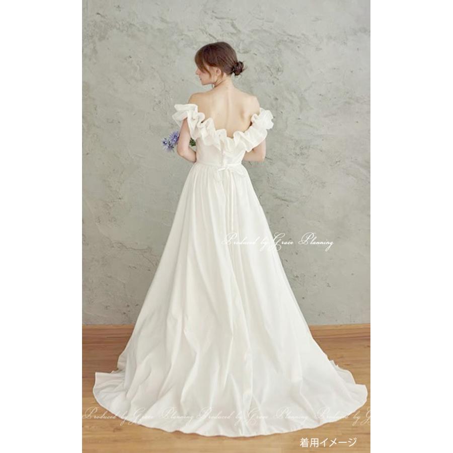即日発送】ウエディングドレス オフショルダー フォトウェディング