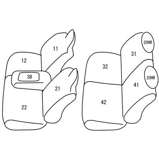 純正正規 キャラバン シートカバー E26 クラッツィオ キルティング タイプ EN-5294 シート 内装