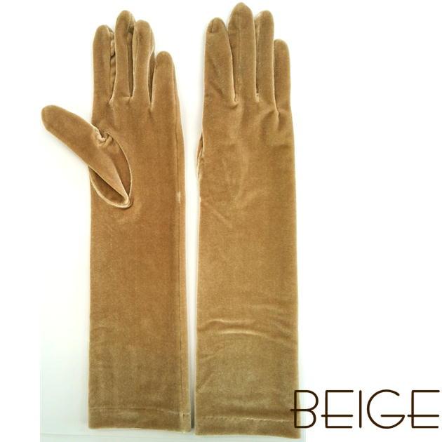 手袋 ストレッチベロア ロンググローブ ベロア 伸縮性あり 手に優しくフィット 肘下サイズ 日本製 ドレスアップ ドレスコーデ 美しい光沢感 Pt001 手袋の恵み 通販 Yahoo ショッピング
