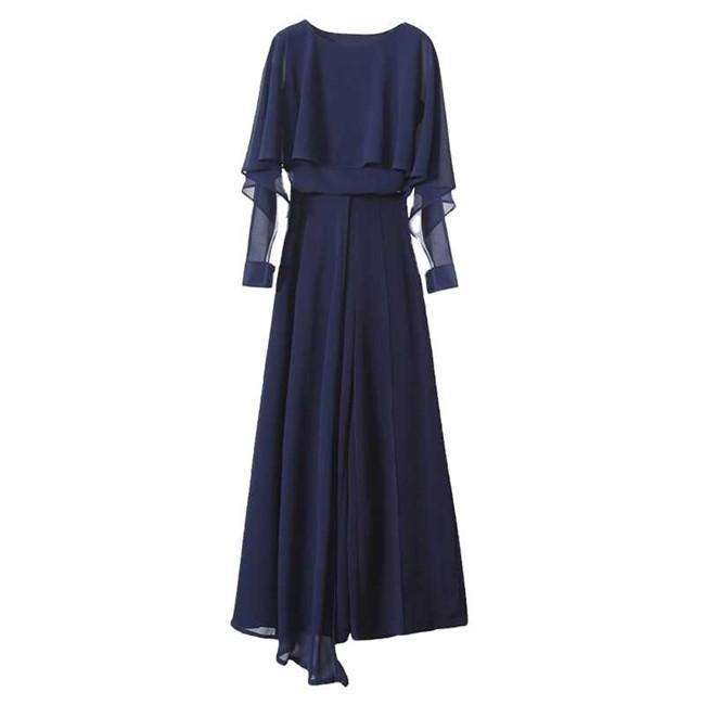 パンツドレス 結婚式 上下2点セット サイズ展開 S-2XL 着るだけで