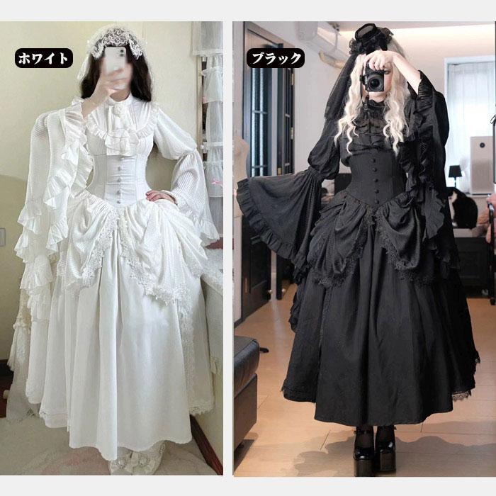 仮装舞踏会 ロリータ ハイウエストスカート lolita 上着 ダーク系