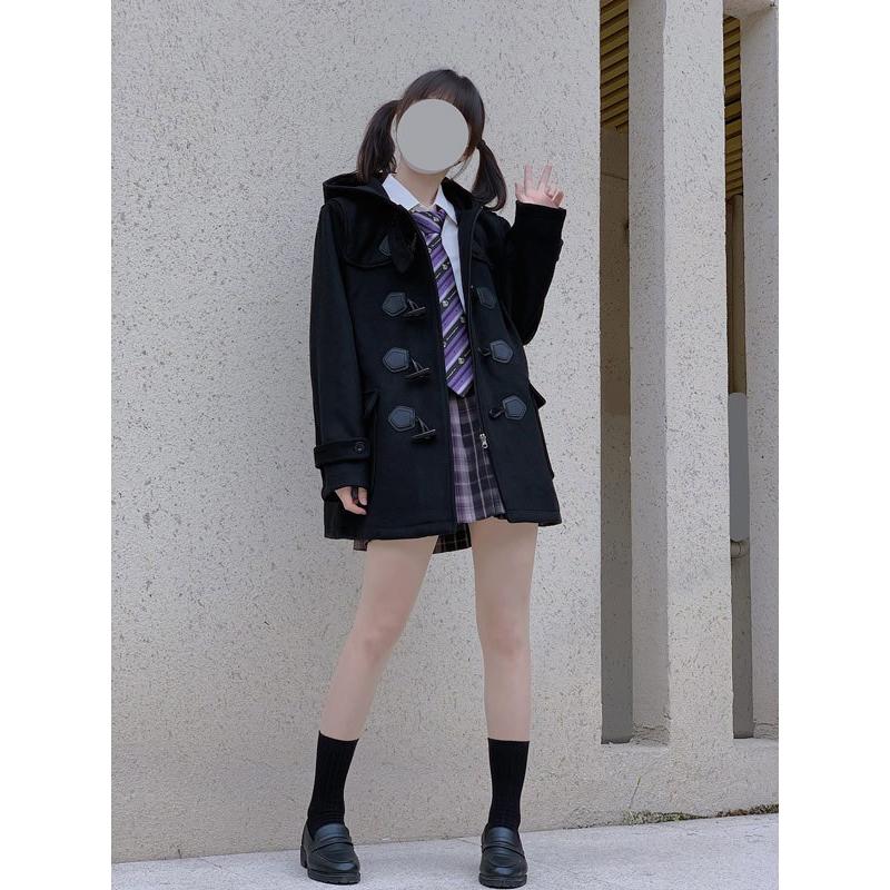 ダッフルコートショート丈コート レディース チェスターコート 長袖