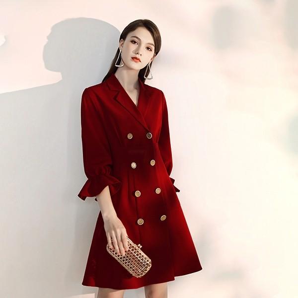 高速配送 ブラウスワンピ フォーマル ワンピース ショート 膝丈 春秋冬 アウター 七分袖 アンブレラスリーブ ブラック 黒 レッド 赤 パーティー用 発表会 Da042x1 グレースショップ 通販 Yahoo ショッピング 爆安プライス Www Doctor Plan Com