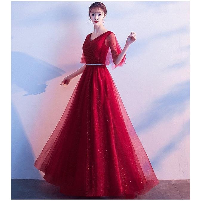 ブライズメイド ドレス ロングドレス 演奏会 ピアノ 発表会 パーティー