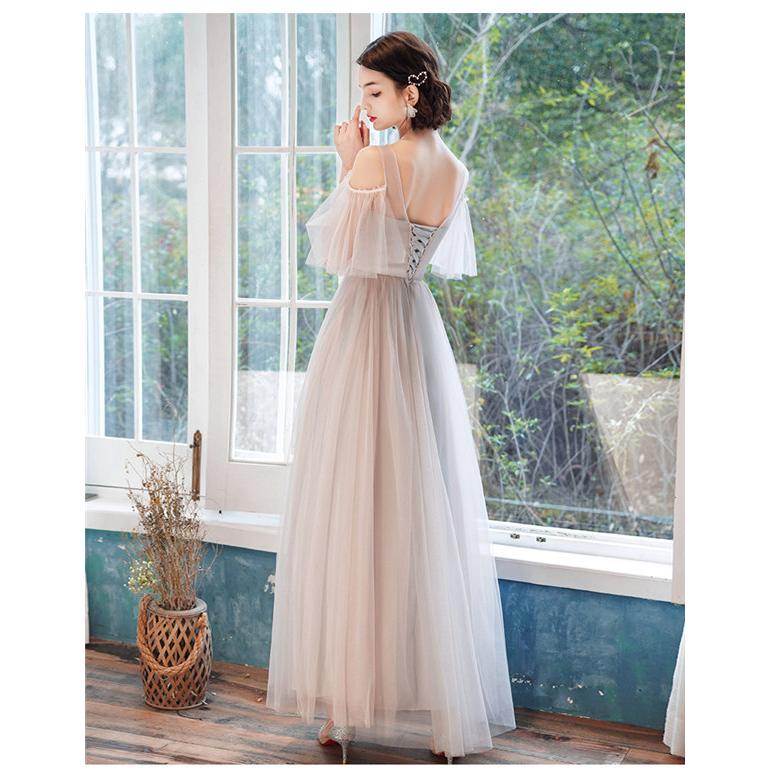 パーティードレス ブライズメイド ドレス ロングドレス ミモレ丈ドレス