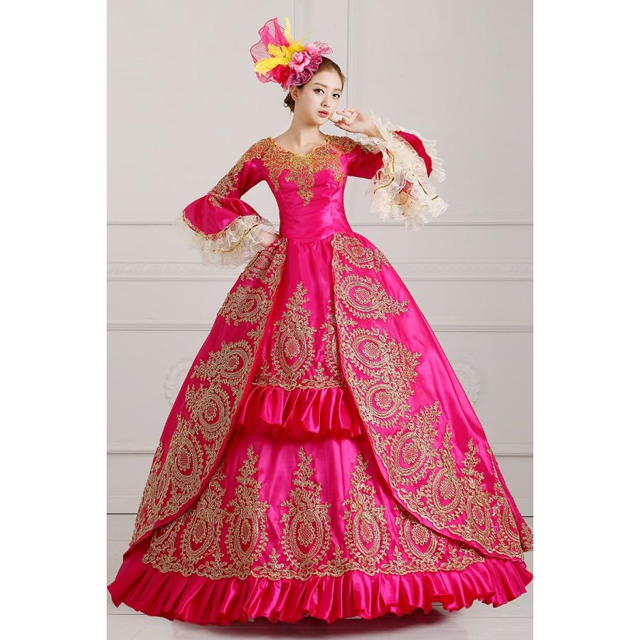 欠品カラー再入荷 Xs 3xl ローズドレス オーダーメイド可能 王族服 貴族服装 ヨーロッパ風結婚式服装 演出服 パーティードレス ウェディングドレス Da567f0f0za